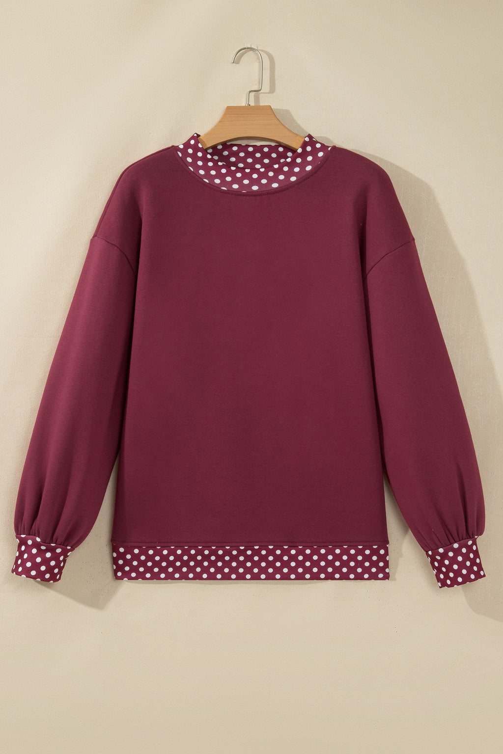Pink Polka Dot Sweatshirt