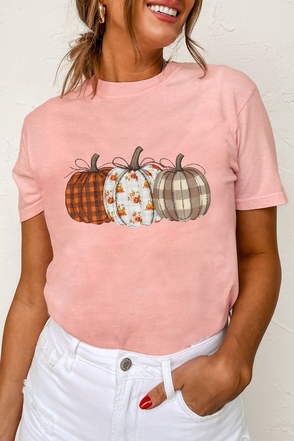 Pumpkin Print T Shirt