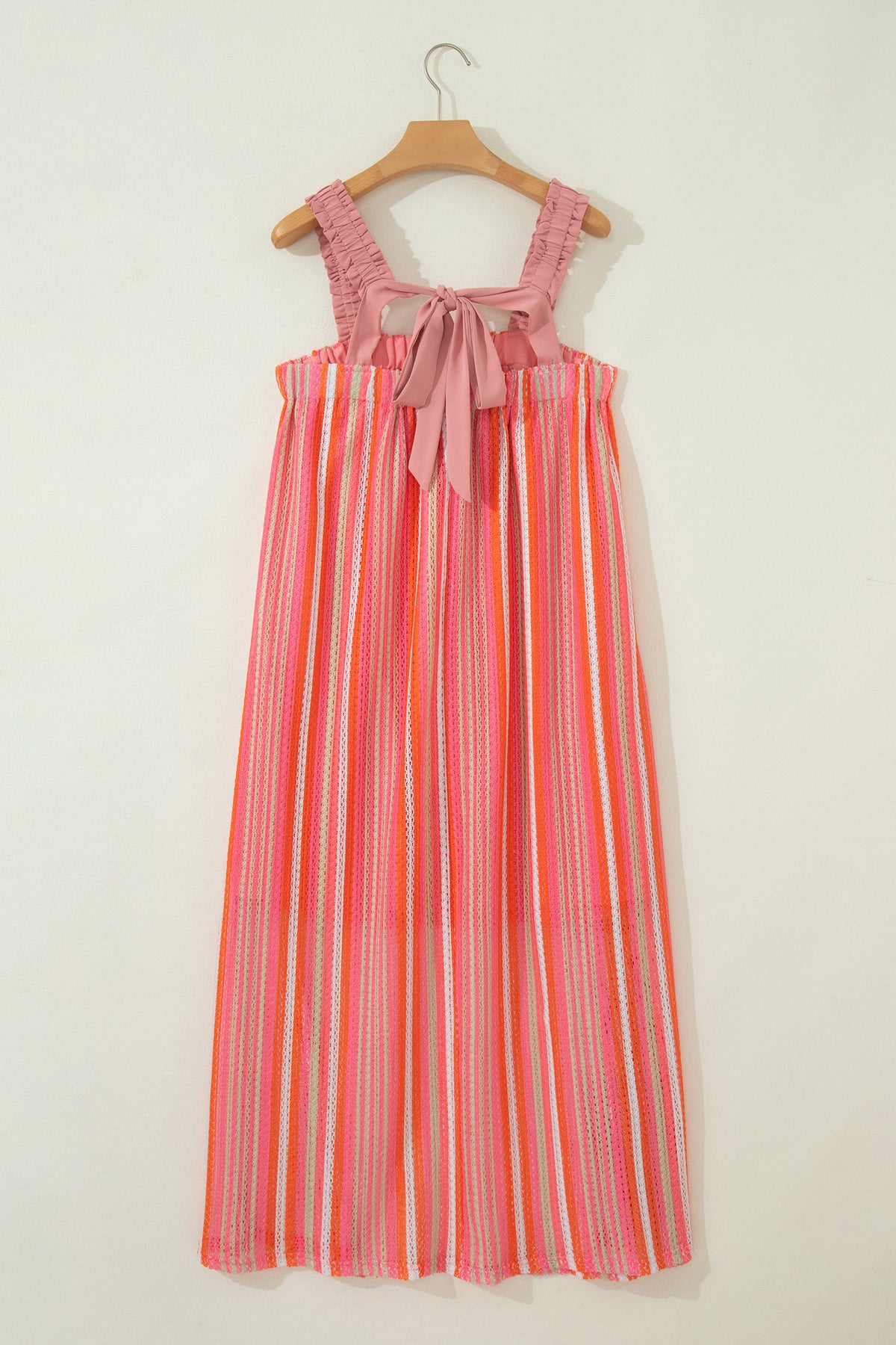 Pink Stripe Vacation Maxi Dress