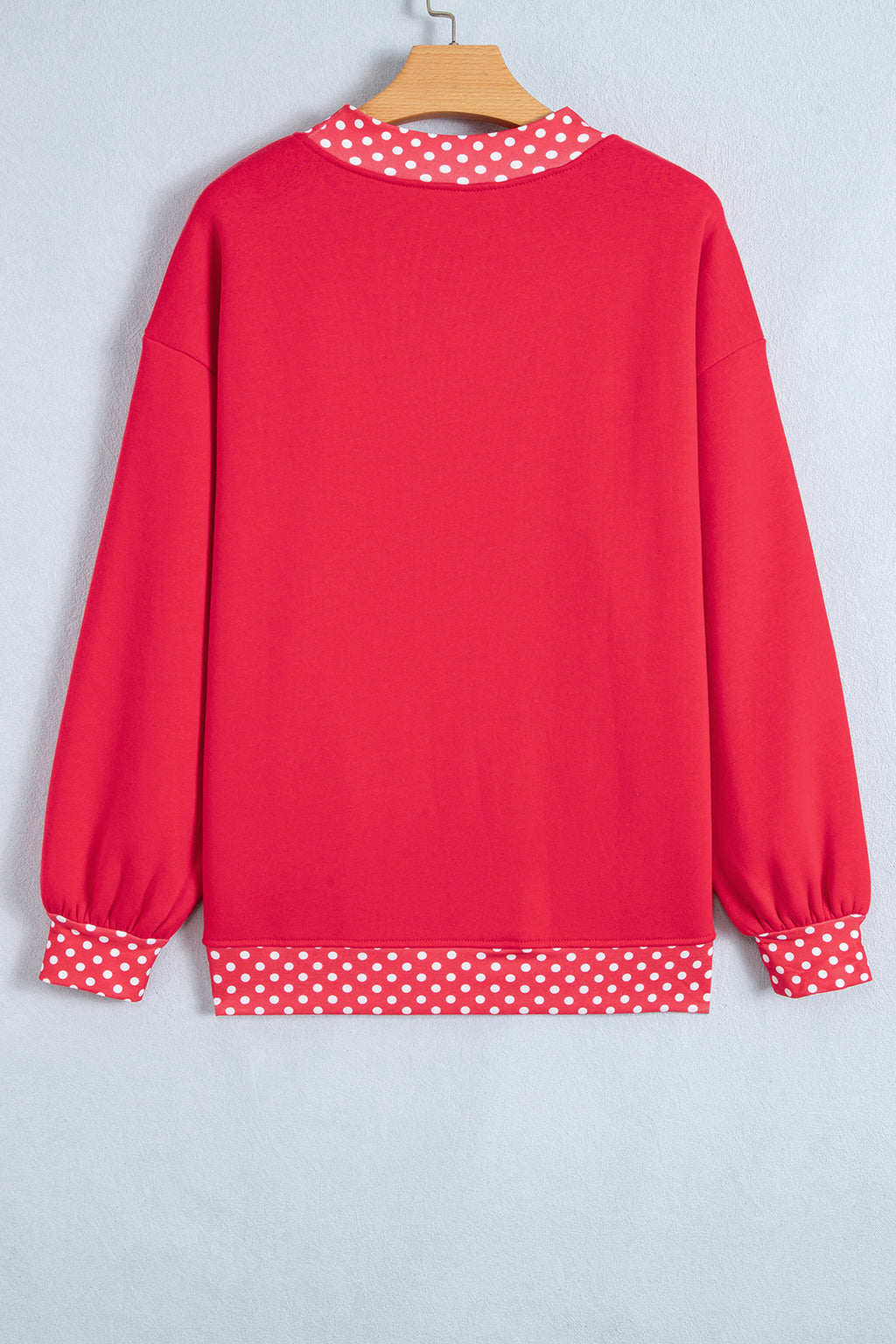 Pink Polka Dot Sweatshirt