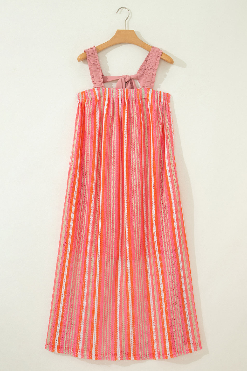 Pink Stripe Vacation Maxi Dress