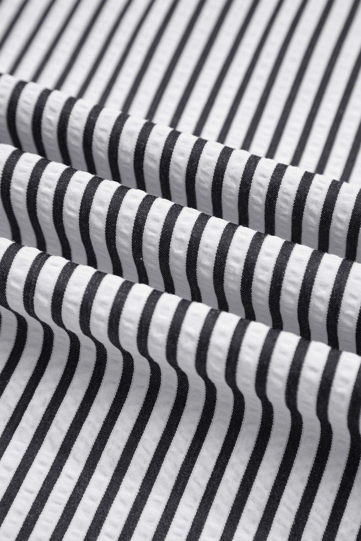 Black Stripe Plus Size Tie Waist Loose Pants