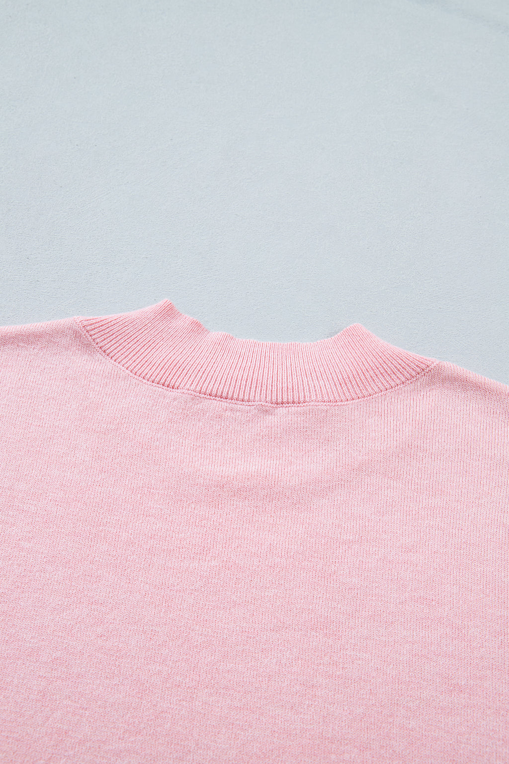 Pink Short Sleeve Sweater