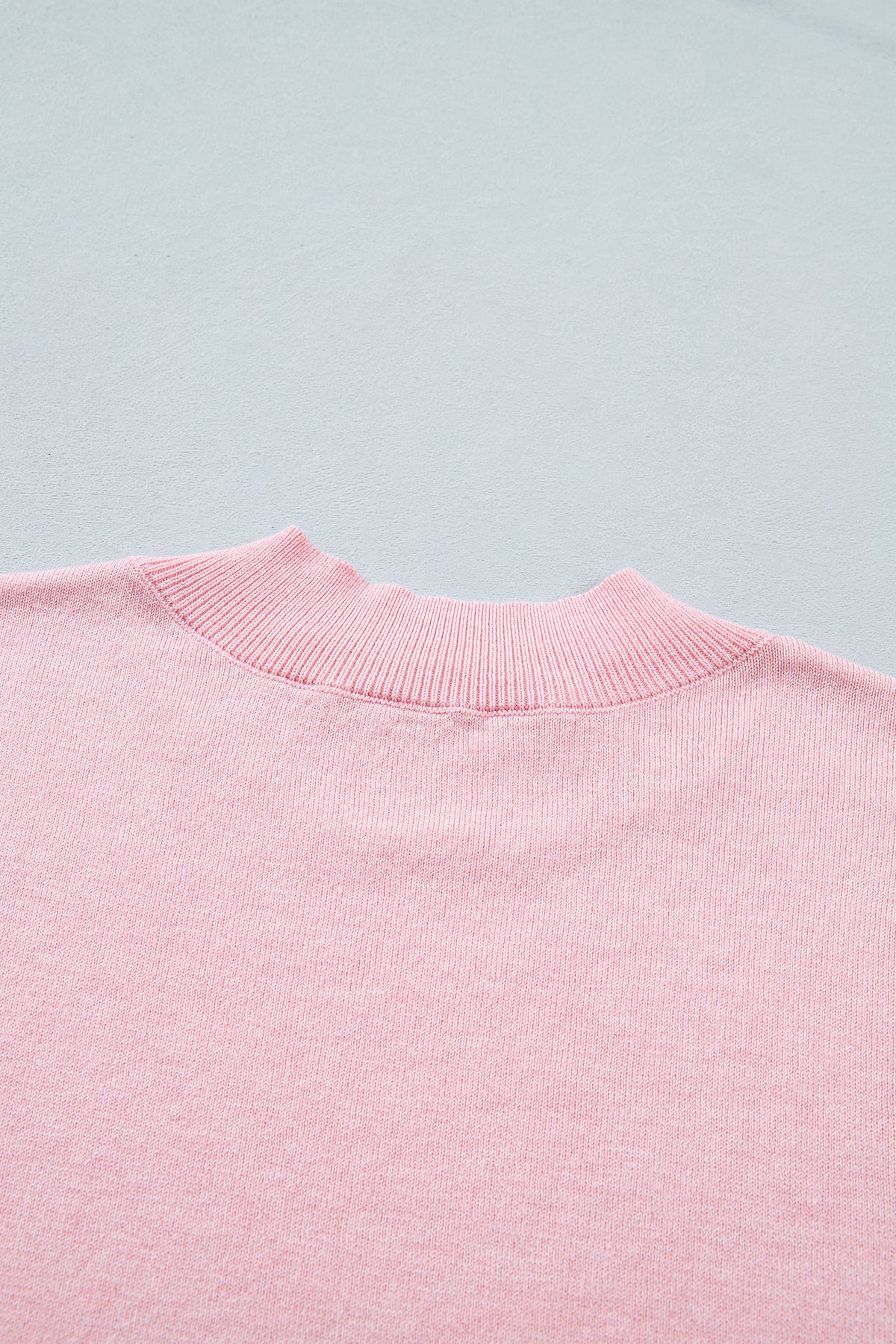 Pink Short Sleeve Sweater