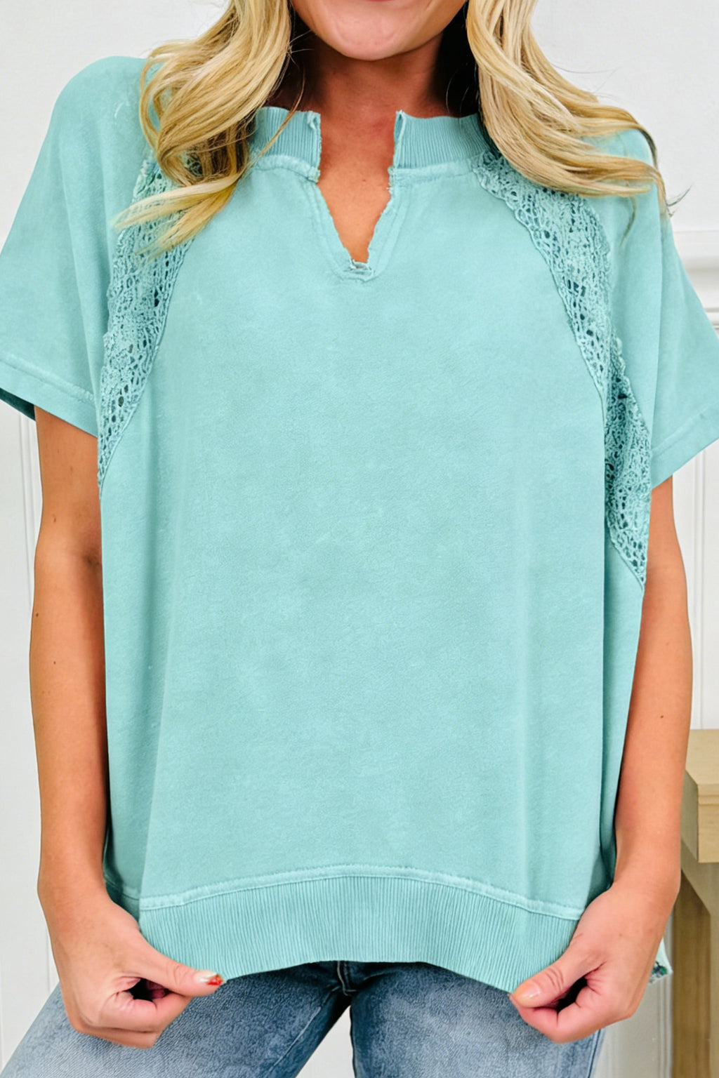 Pink Raw Patchwork Tee
