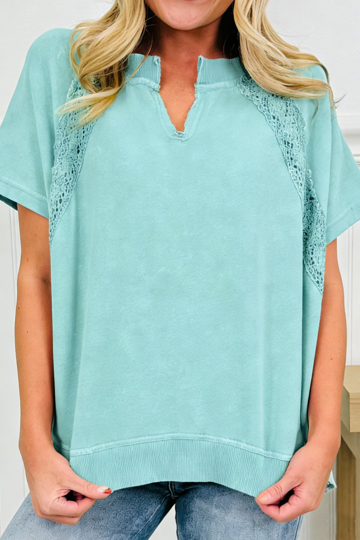 Pink Raw Patchwork Tee