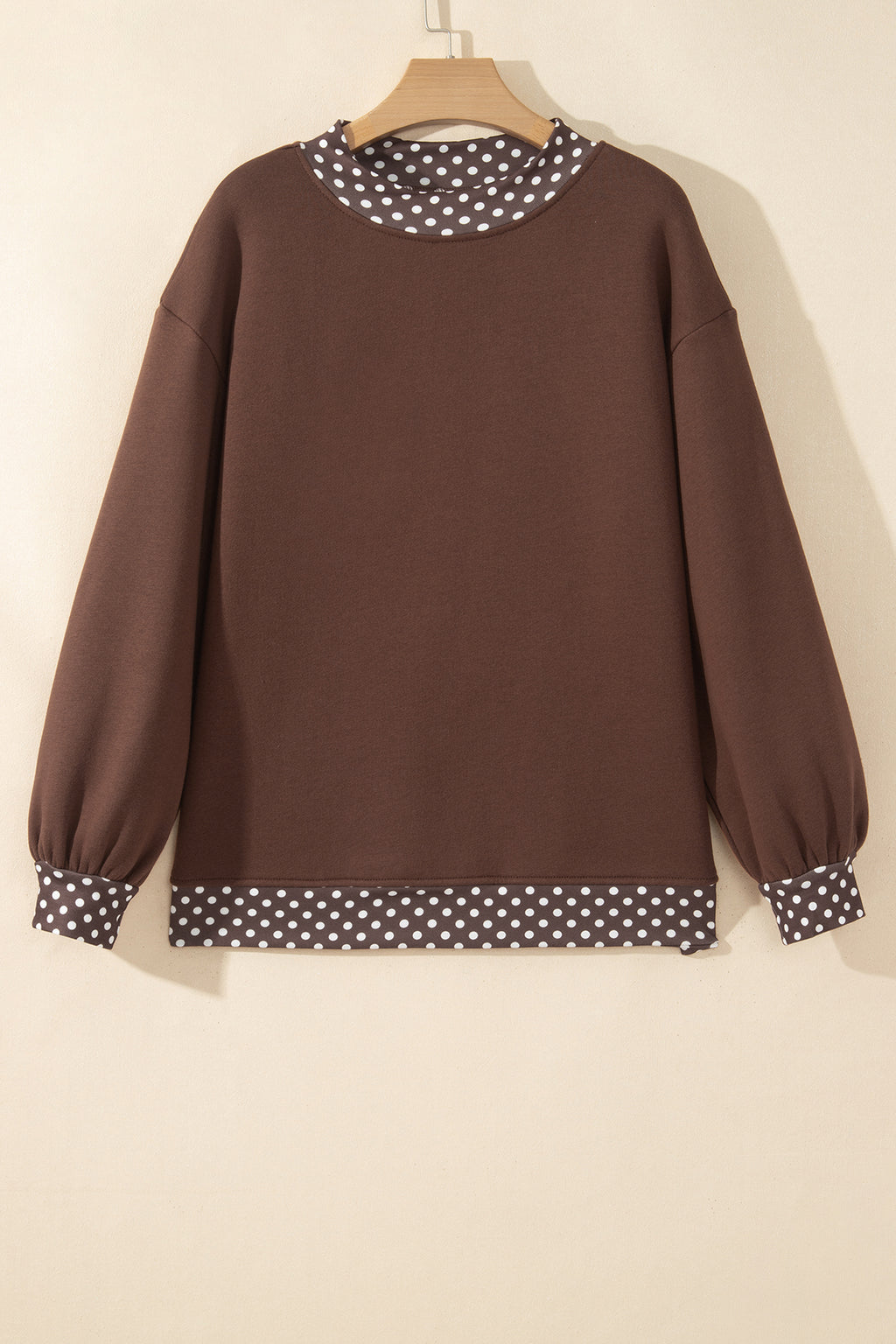 Pink Polka Dot Sweatshirt