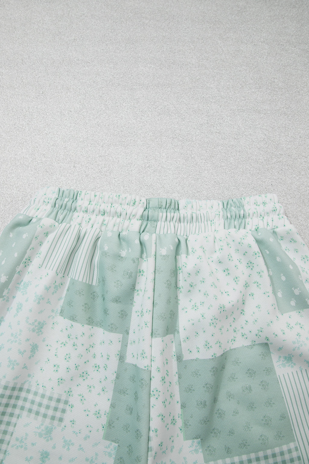 Sky Blue Floral Print Shorts Set