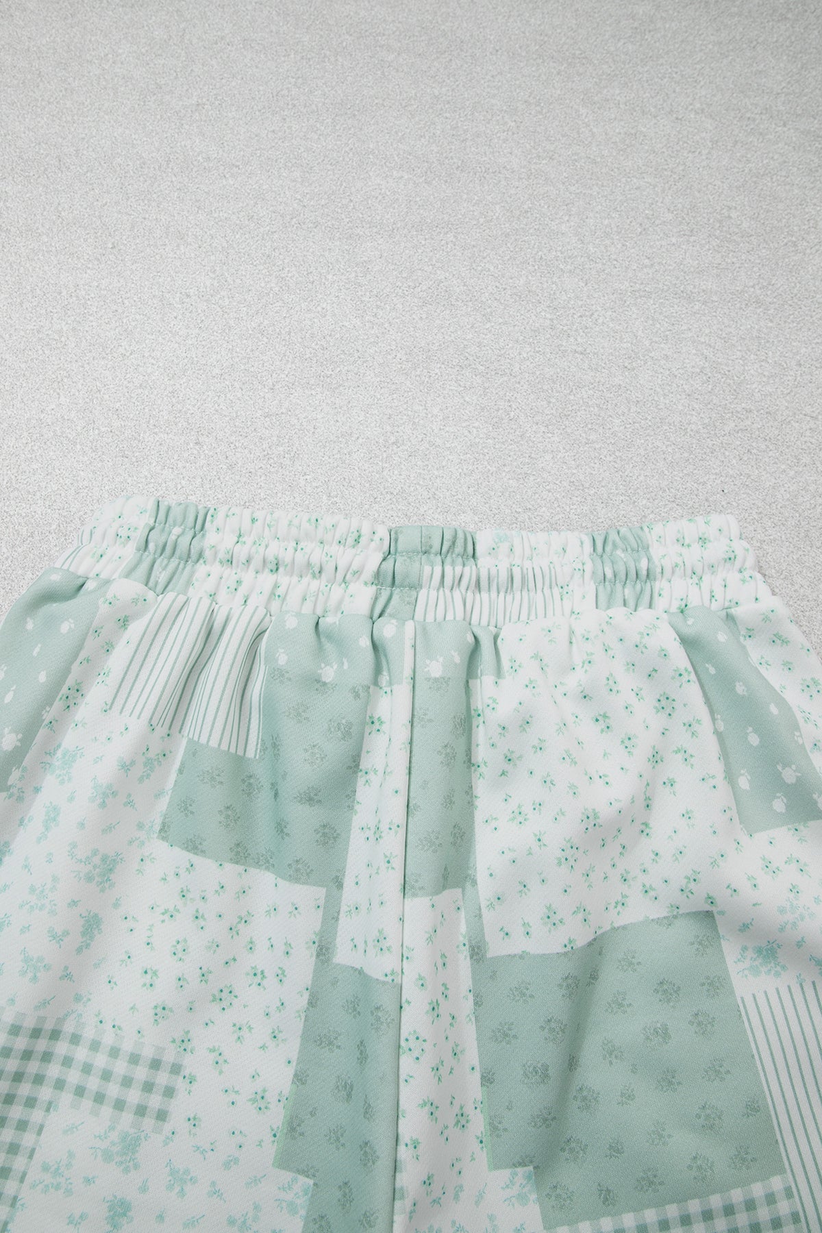 Sky Blue Floral Print Shorts Set
