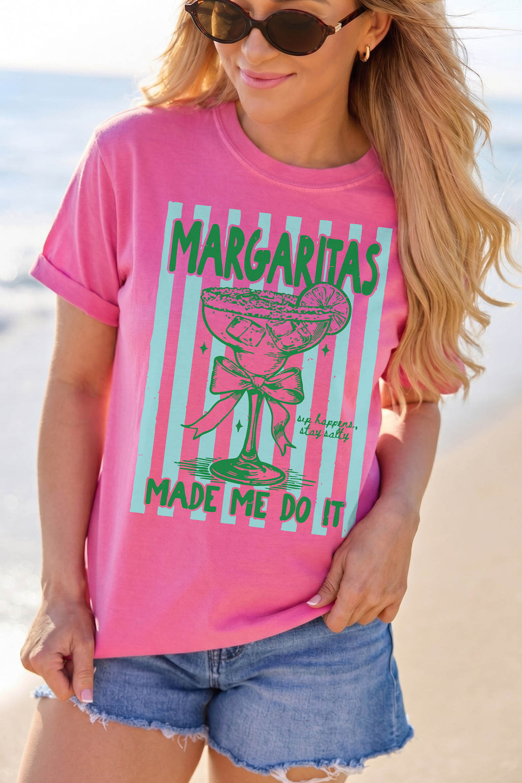 Margaritas Made Me Do It Graphic Shirt