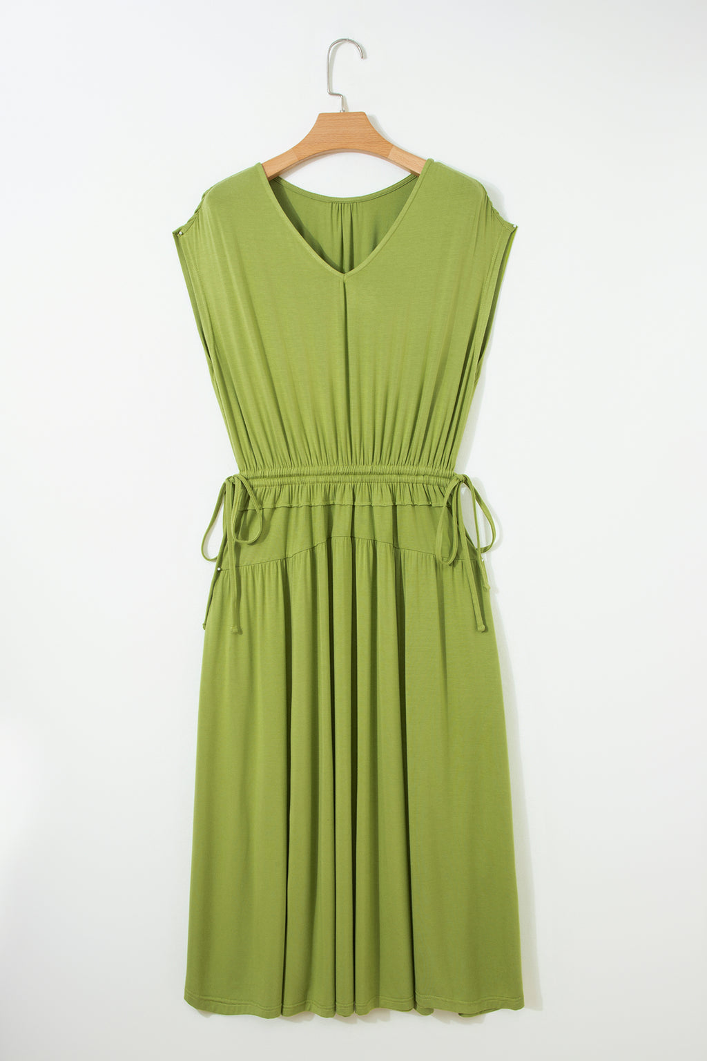 Fern Green Solid Versatile Maxi Dress