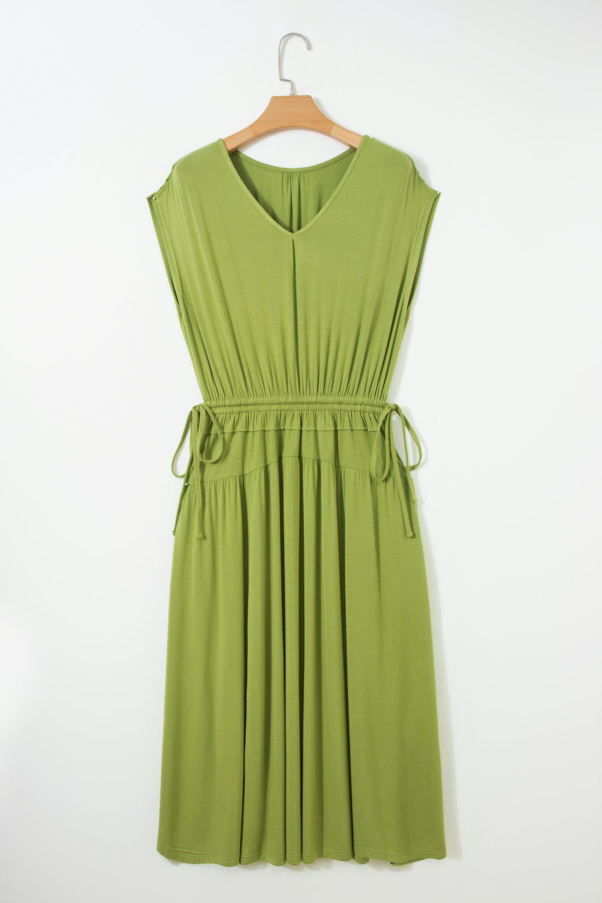 Fern Green Solid Versatile Maxi Dress