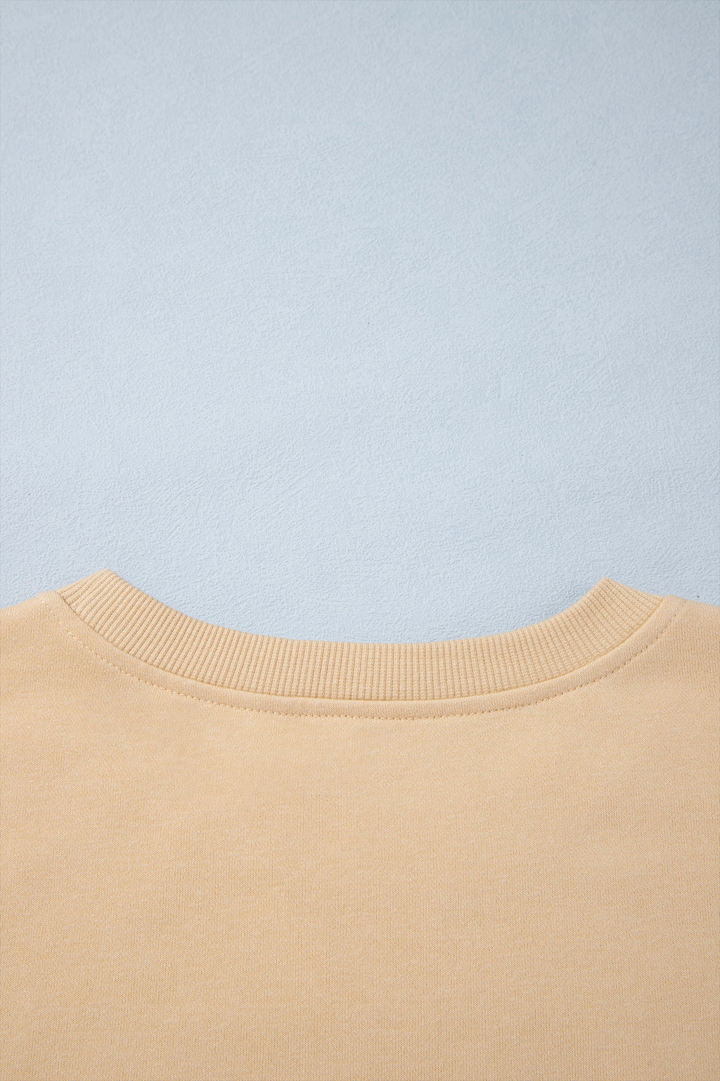 Dirty blue Solid Color Long Sleeve Top Split Skort 2pcs Outfit