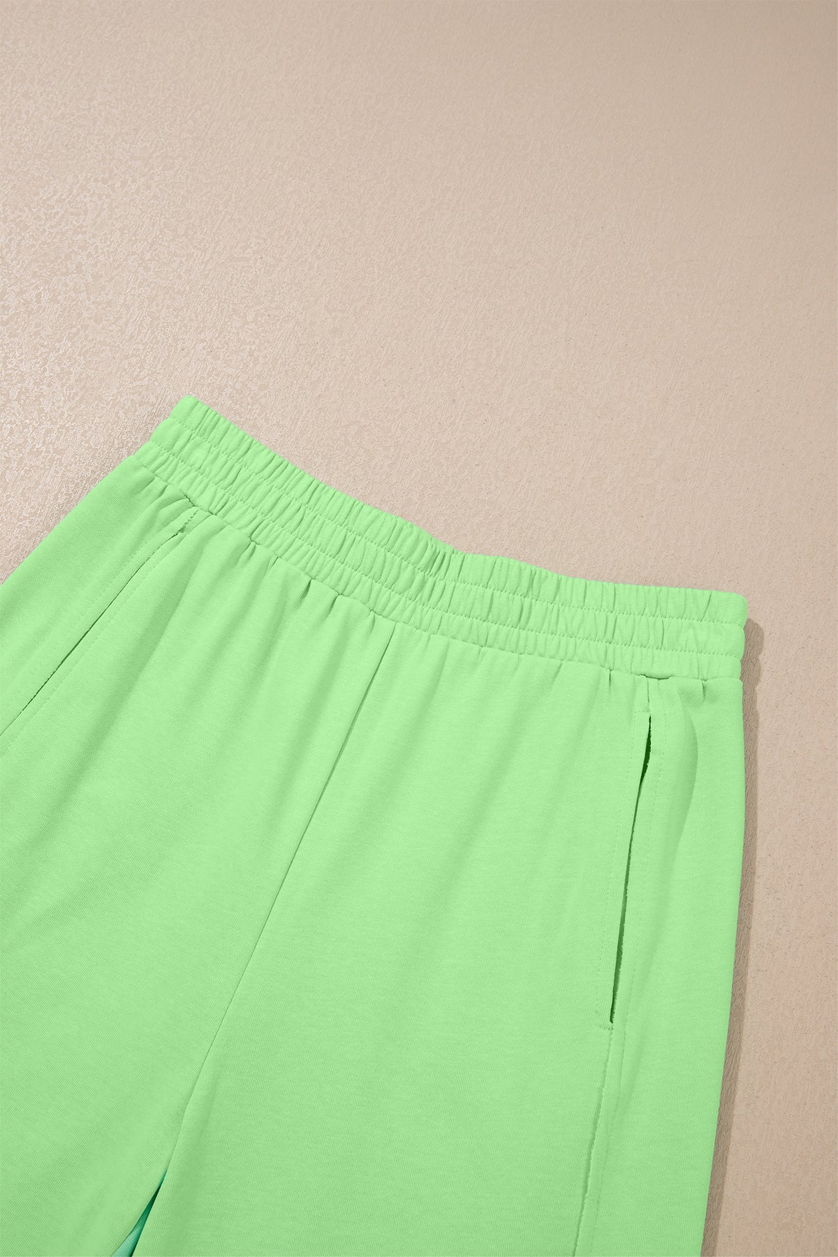 Sachet Pink Solid Pocketed Casual Pants 2pc Set