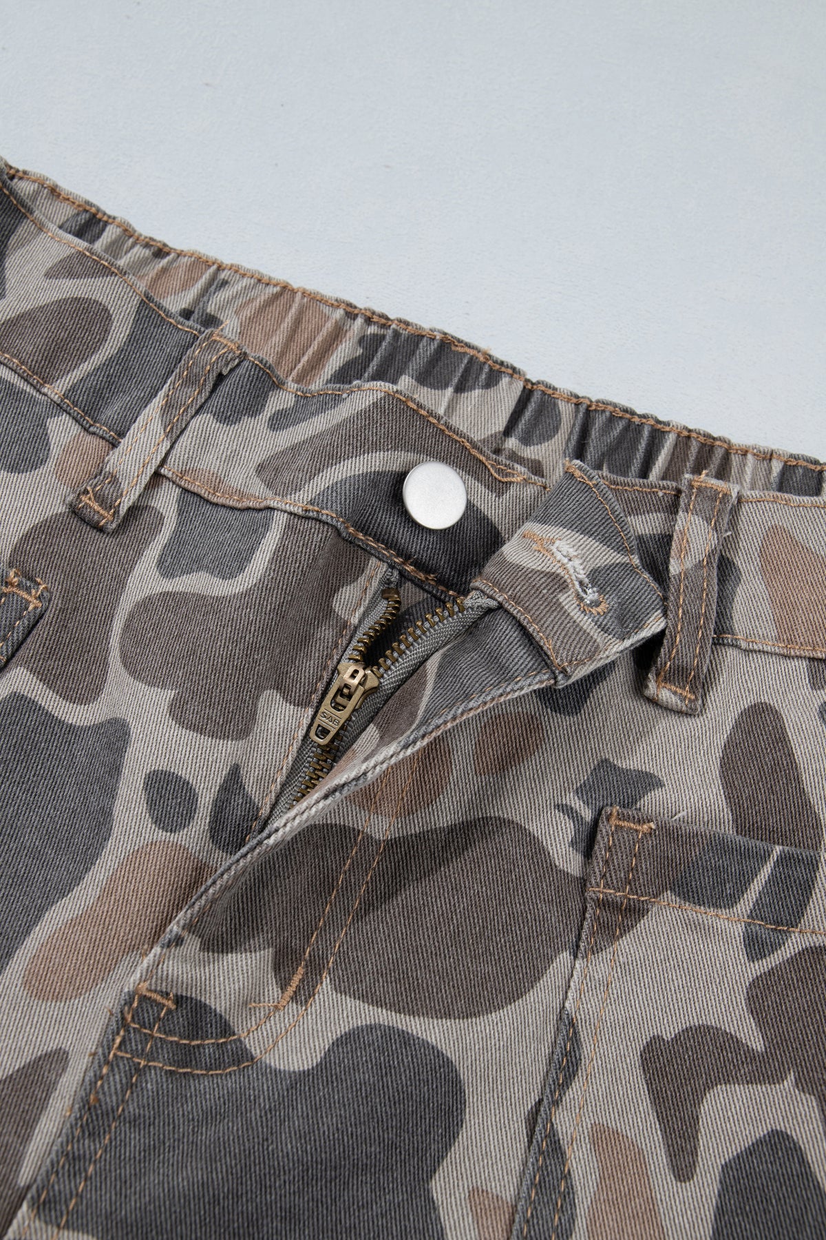 Multicolour Camouflage Shift Ankle Length Jeans