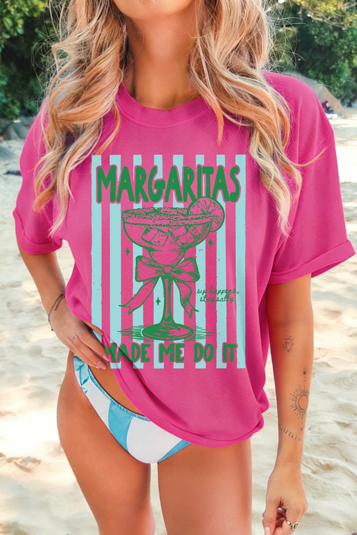 Margaritas Made Me Do It Graphic Shirt