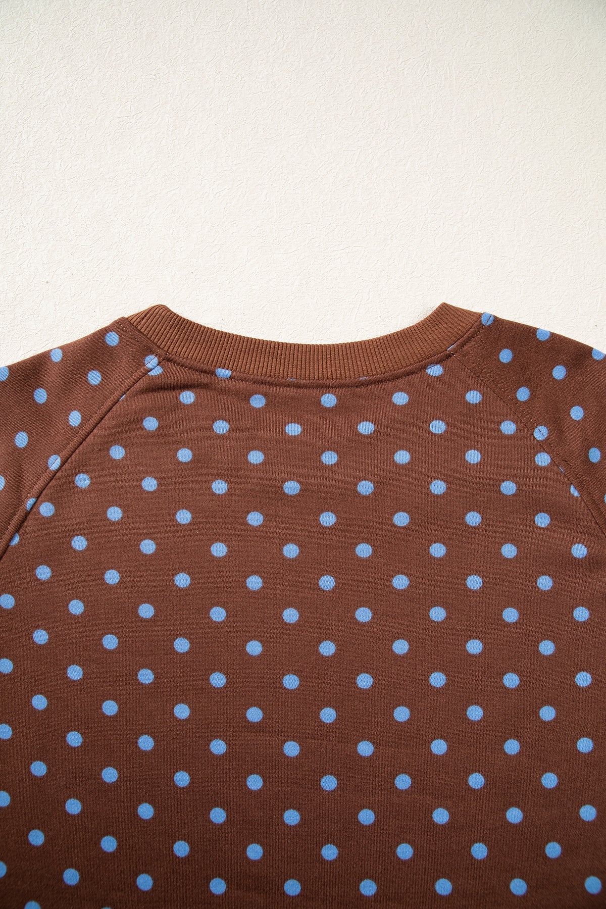 Red Polka Dot Drawstring Wide Leg Long Sleeve Top Pant Set