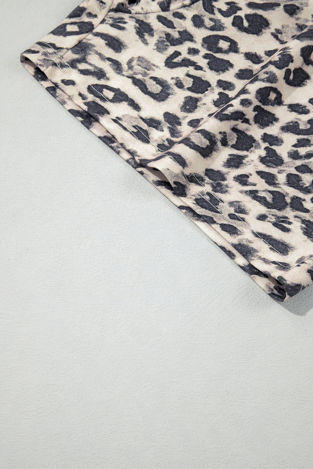 Multicolour Leopard Zip-Up Hooded Drawstring Pant Set