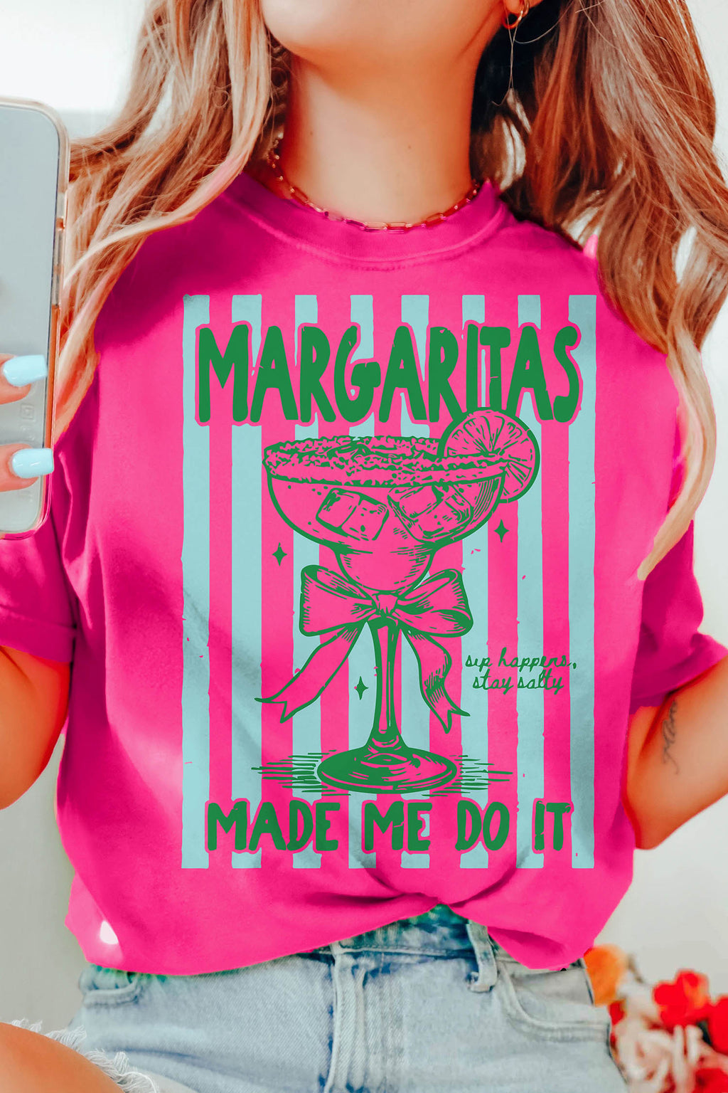 Margaritas Made Me Do It Graphic Shirt
