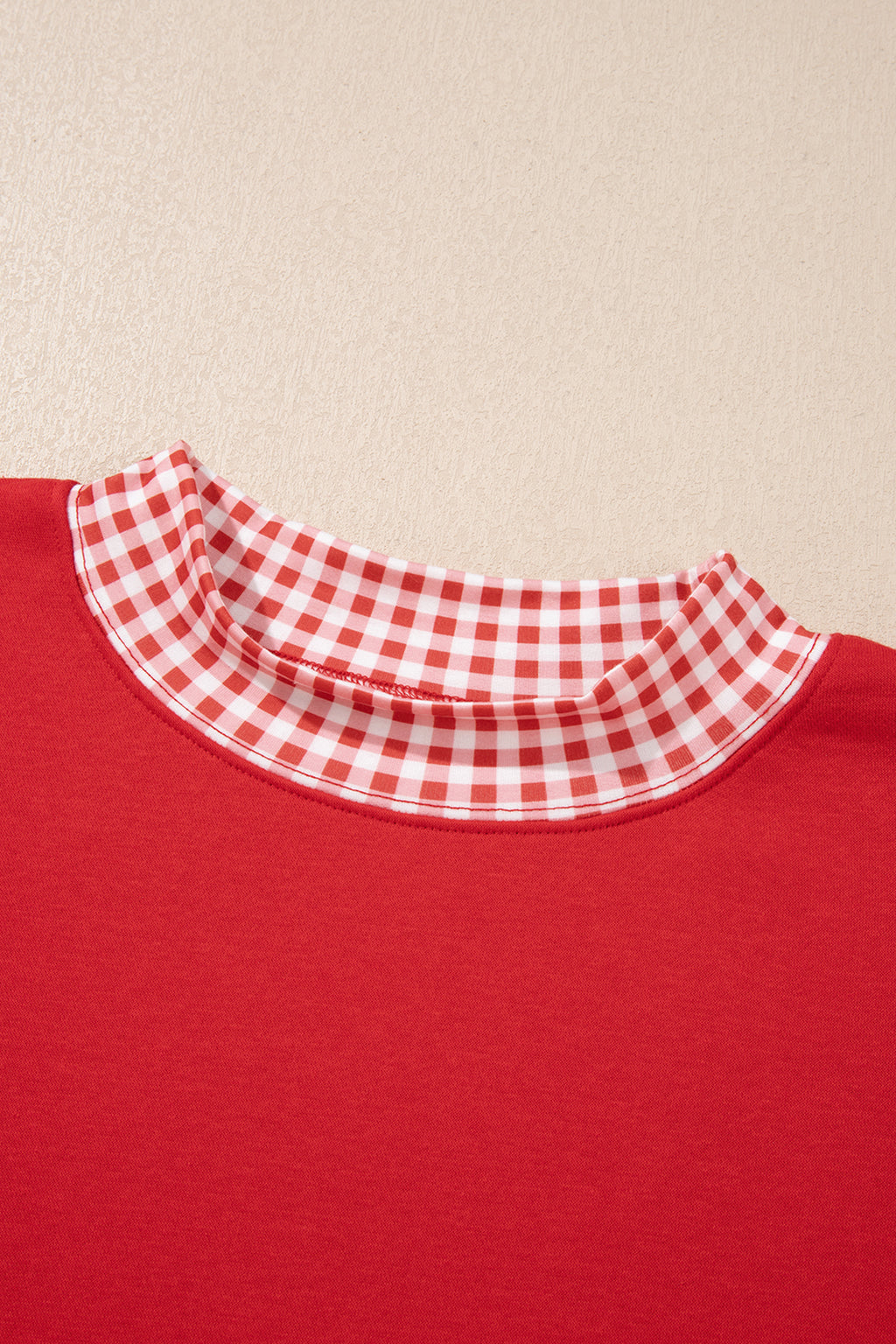 Navy Blue Polka Dot Trim Baggy Pullover 2pcs Short Set