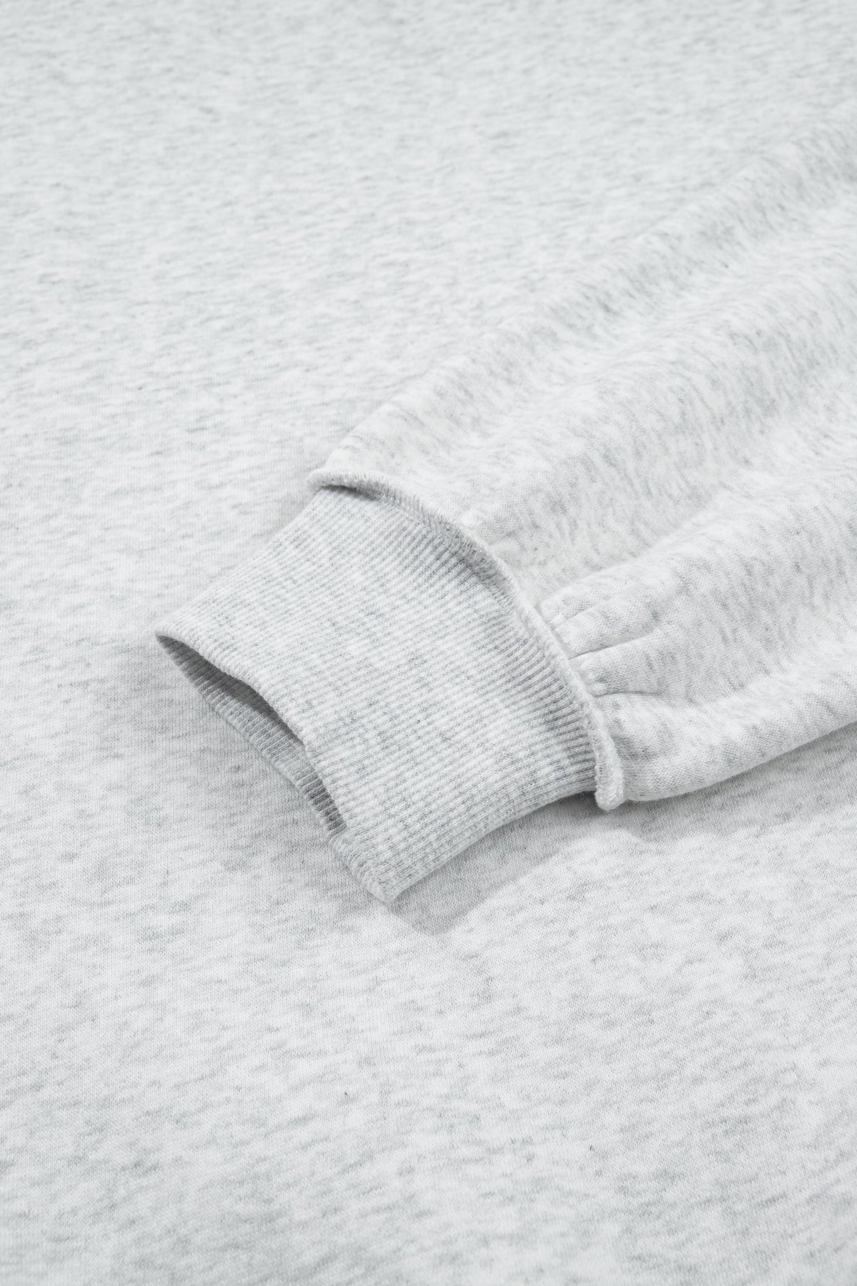 Gray WWJD Mixed Pattern Embroidered Patch Graphic Mock Neck Sweatshirt