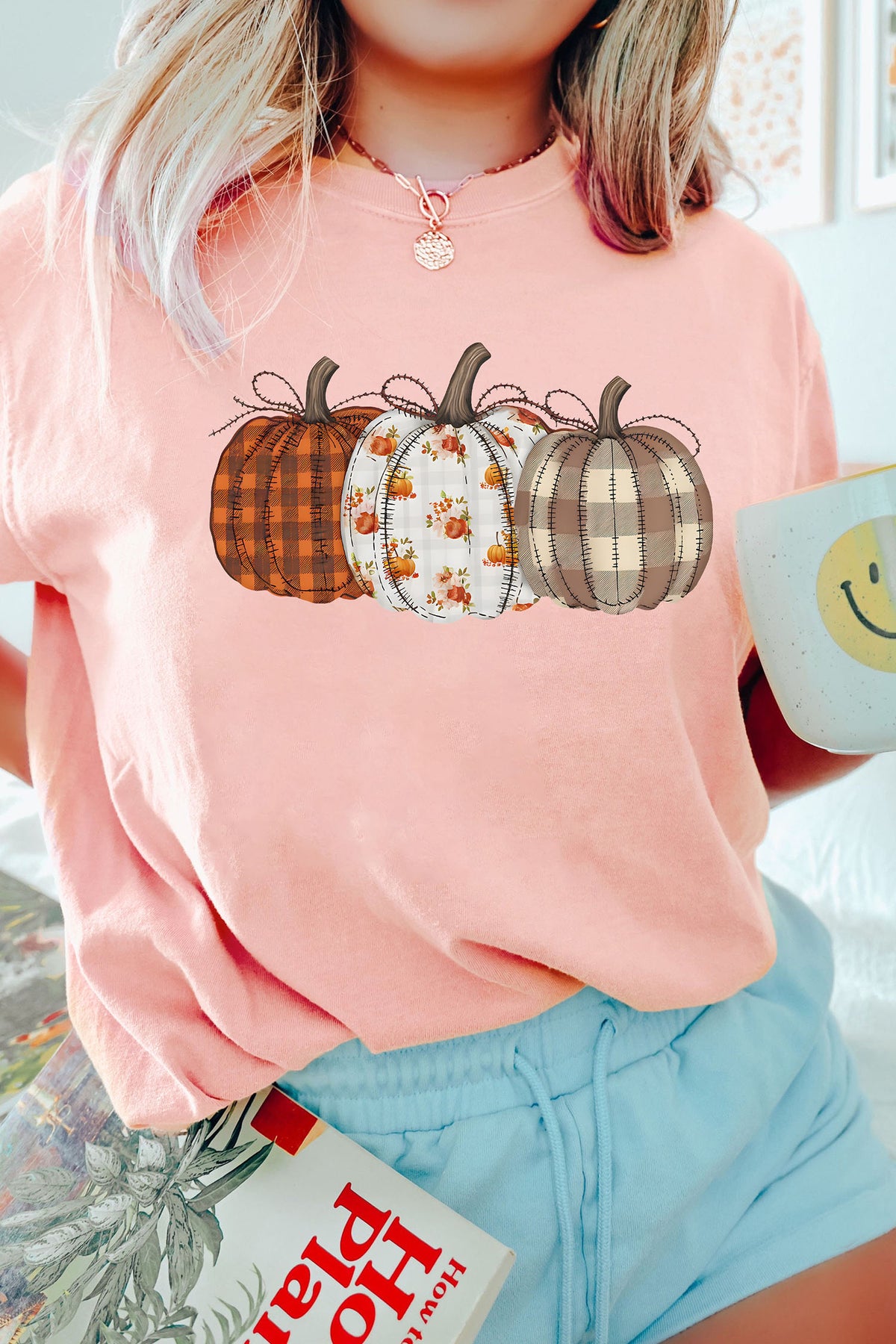 Pumpkin Print T Shirt