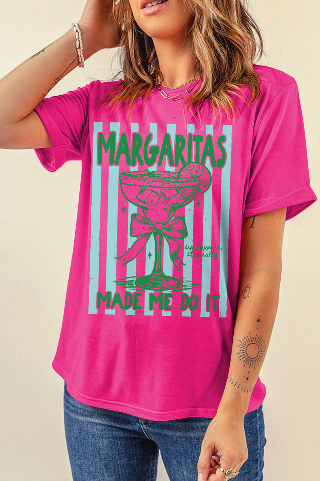Margaritas Made Me Do It Graphic Shirt
