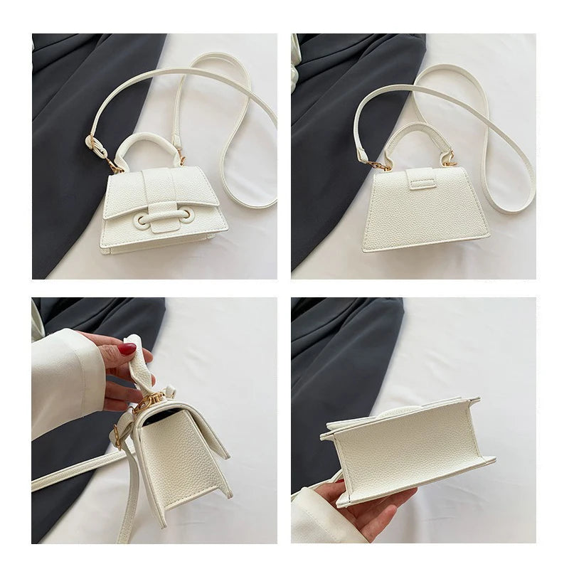 Solid Simple Handbag 2025 New Versatile Ins Style Single-shoulder Crossbody Bag, Small Square Bag, Korean Version for Women