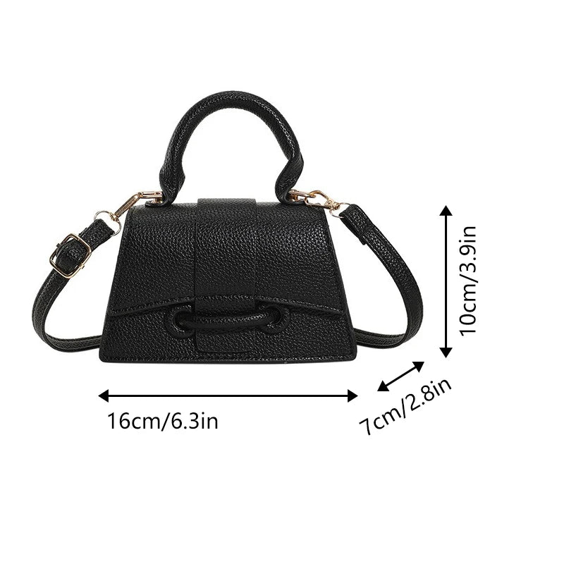 Solid Simple Handbag 2025 New Versatile Ins Style Single-shoulder Crossbody Bag, Small Square Bag, Korean Version for Women