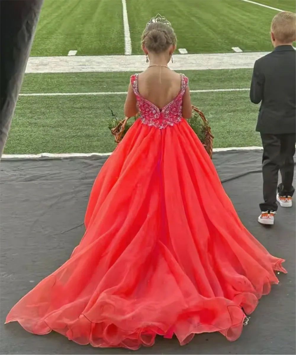 Elegant Floral Princess Dress