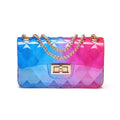 Gradient Rainbow Jelly Crossbody Bag