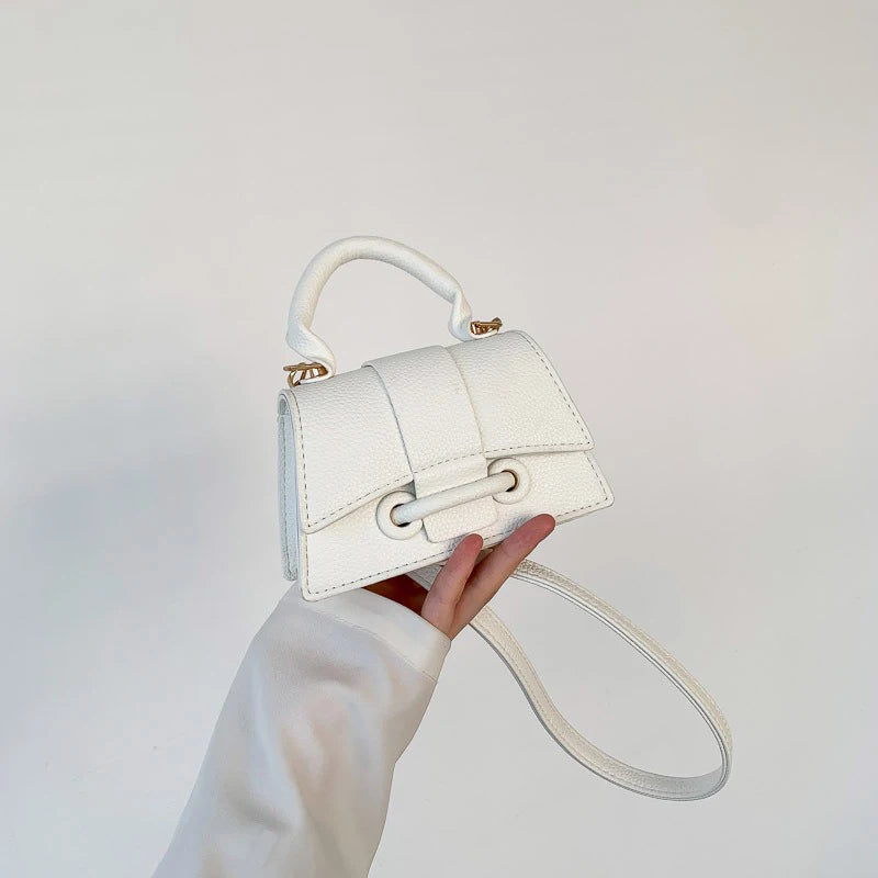 Solid Simple Handbag 2025 New Versatile Ins Style Single-shoulder Crossbody Bag, Small Square Bag, Korean Version for Women