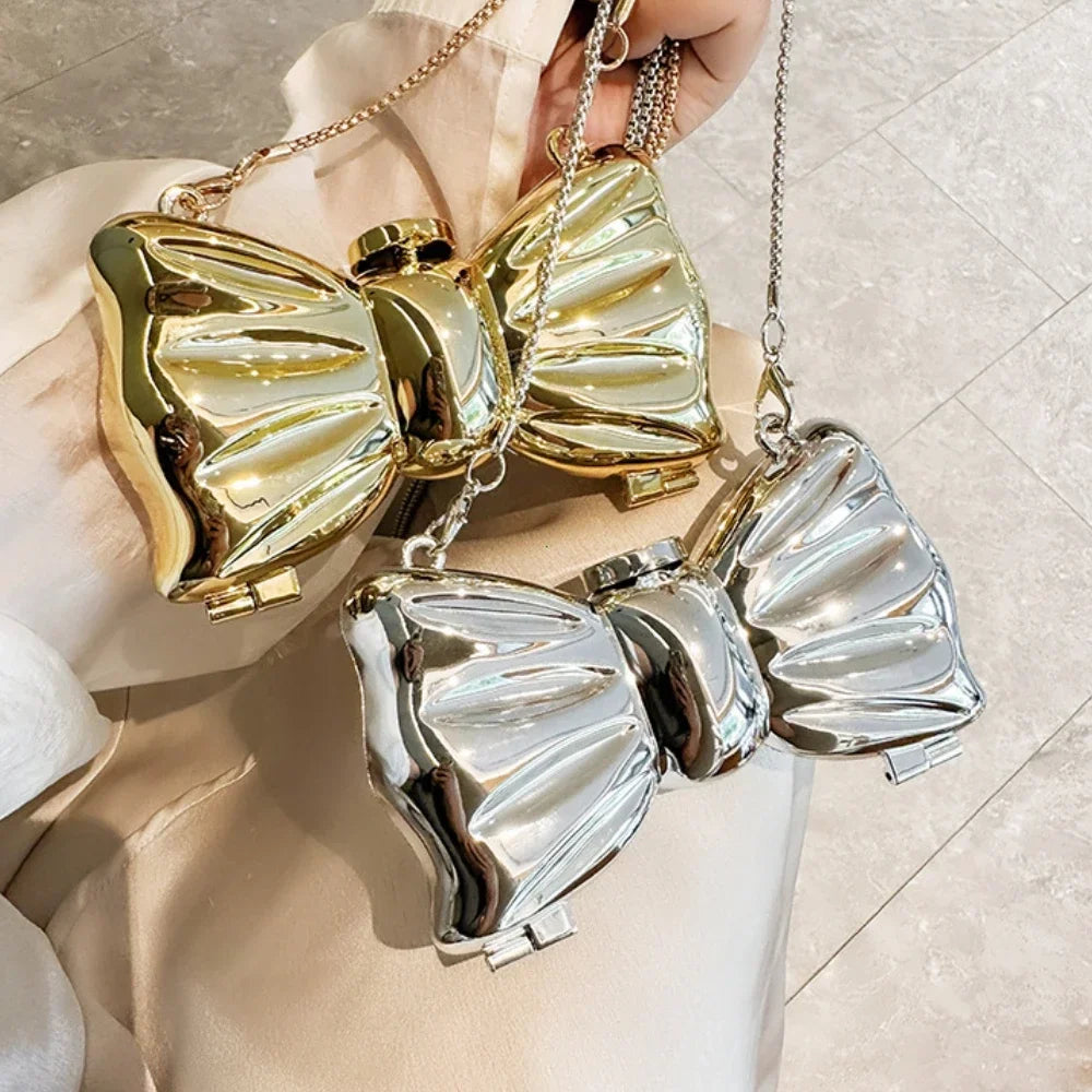 Purses and Handbag Luxury Designer Shoulder Bags Funny Shape Party Wedding Round Acrylic Shiny Clutch Purse Golden Evening Bag