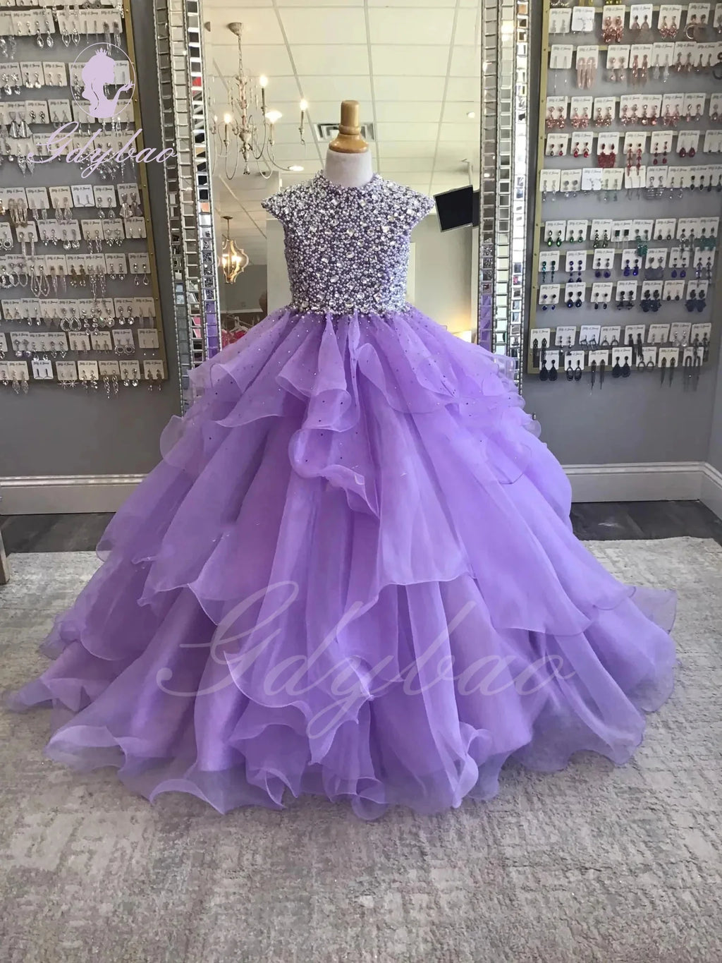 Sleeveless Lace Tulle Floor Length Gown