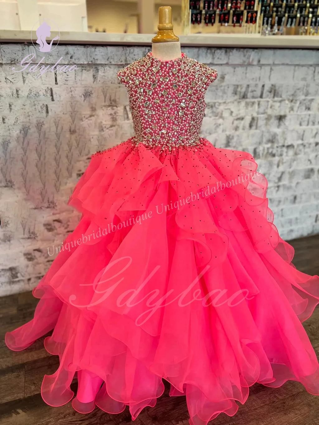 Sleeveless Lace Tulle Floor Length Gown