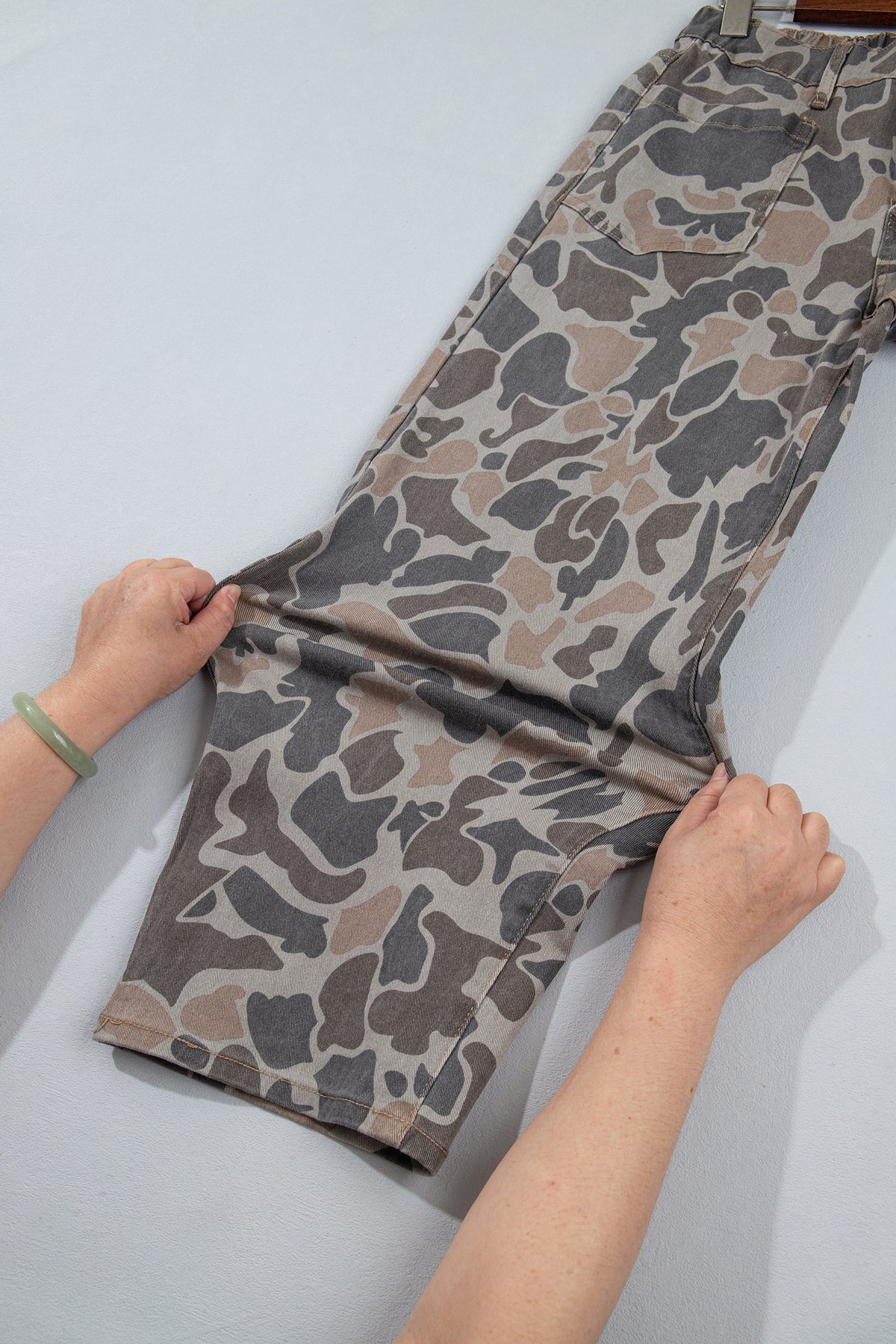 Multicolour Camouflage Shift Ankle Length Jeans
