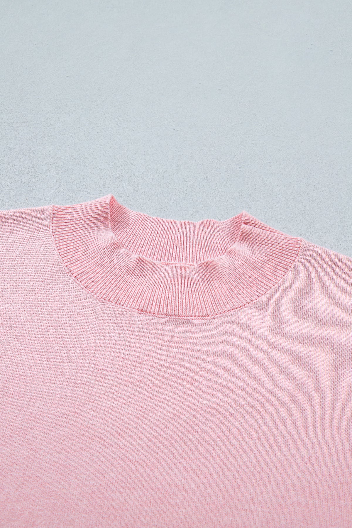 Pink Short Sleeve Sweater