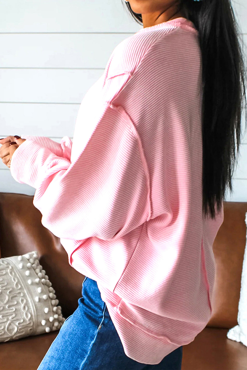 Pink you are so loved Valentines Day Embroidered Graphic Top