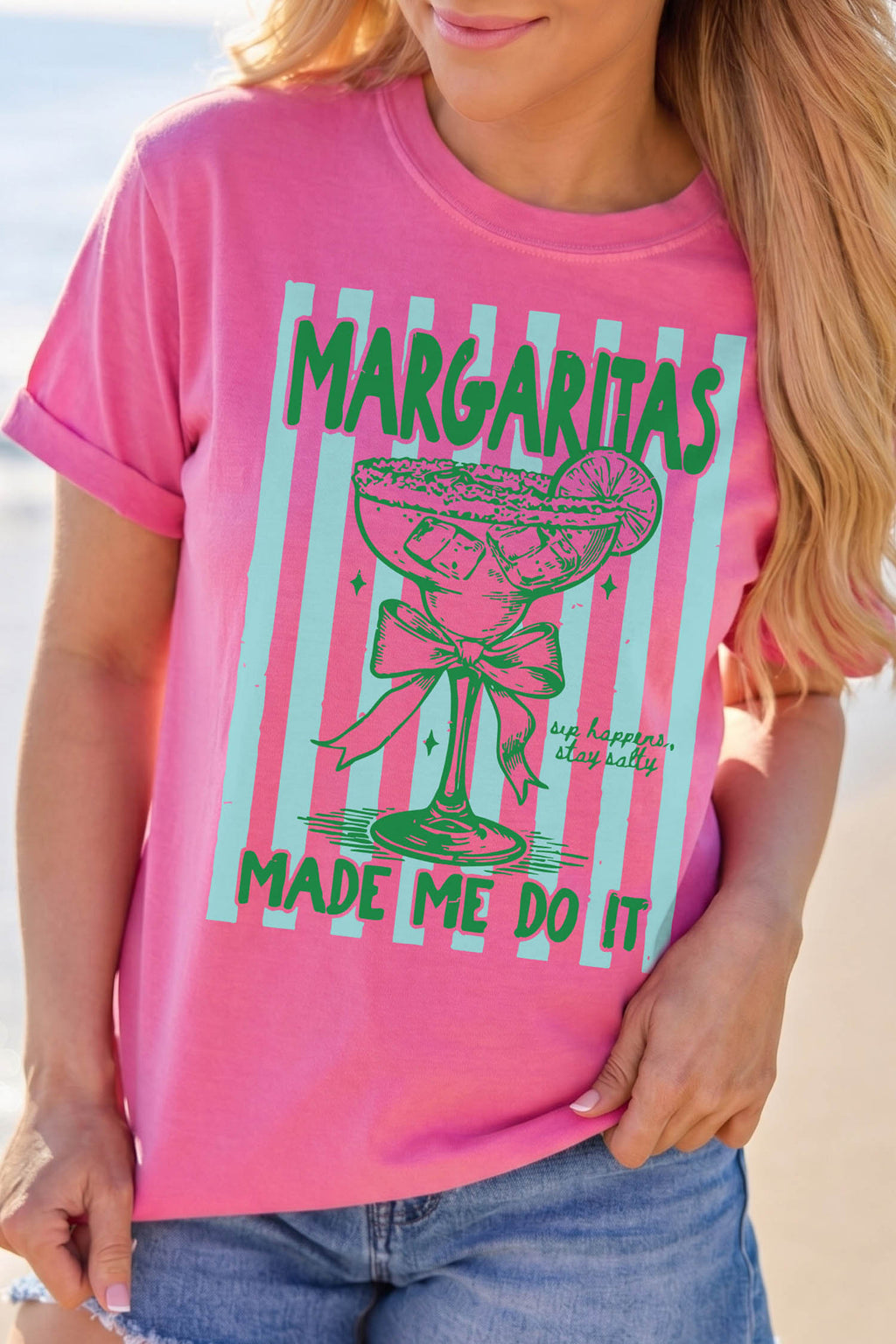 Margaritas Made Me Do It Graphic Shirt