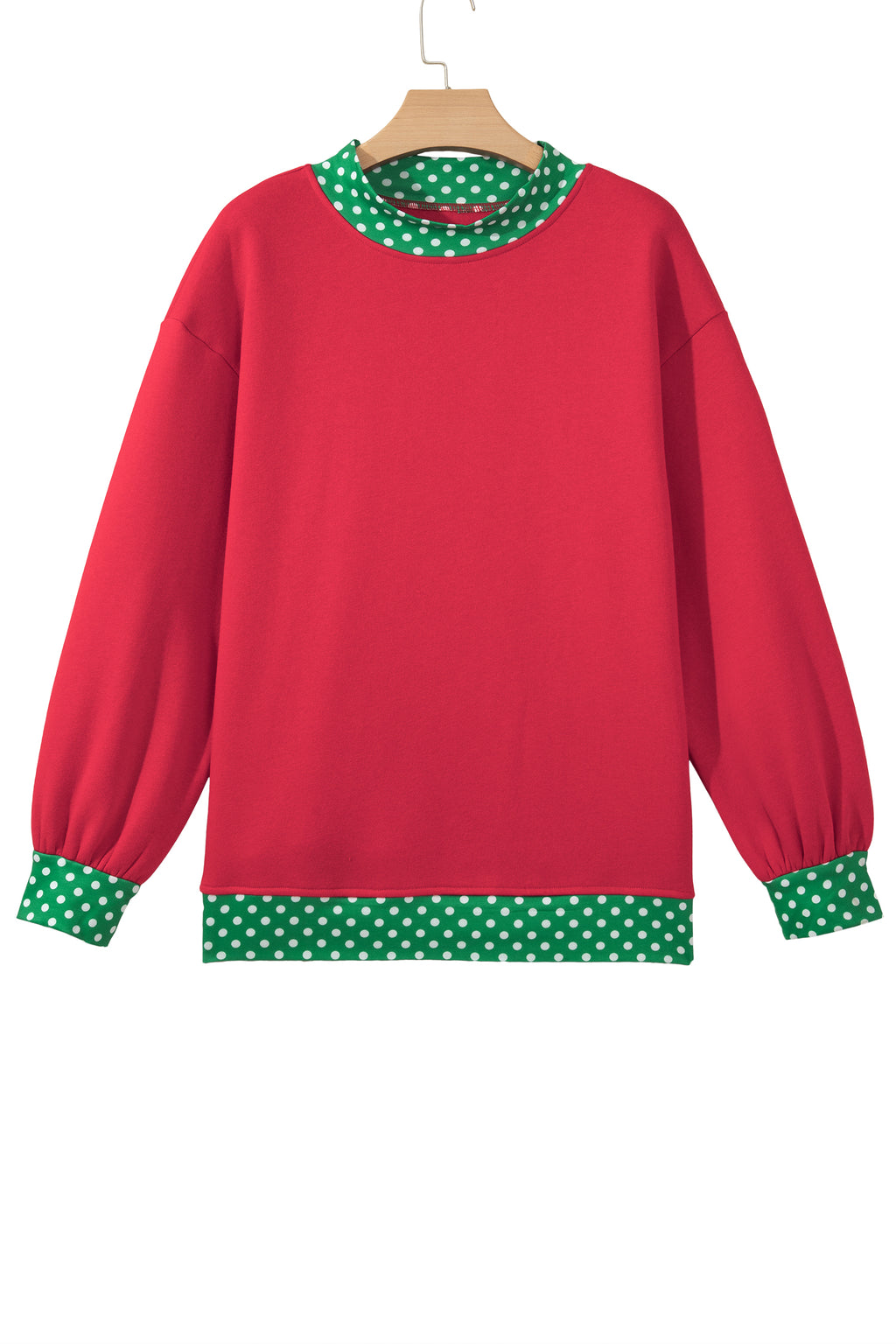 Pink Polka Dot Sweatshirt