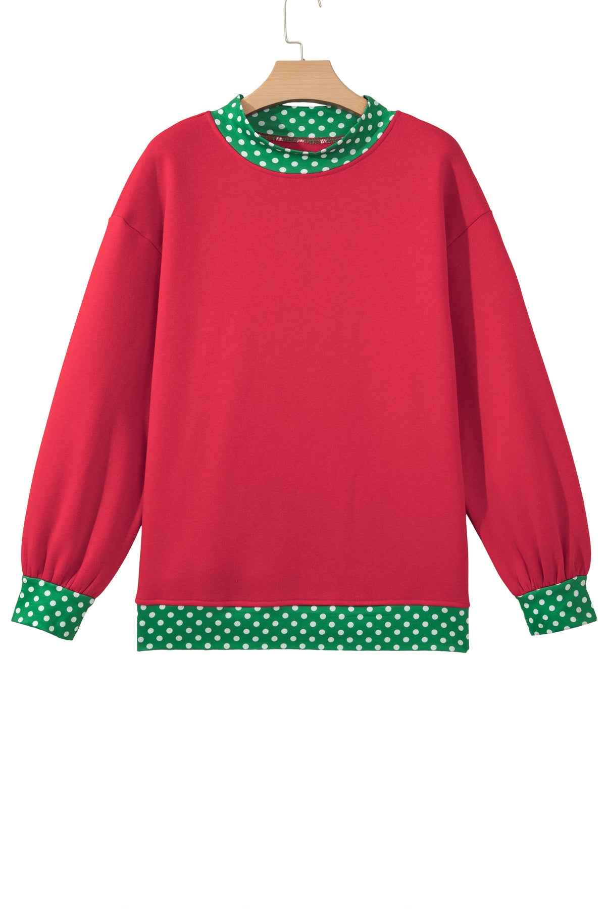 Pink Polka Dot Sweatshirt