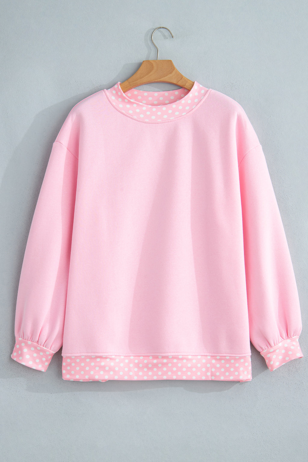 Pink Polka Dot Sweatshirt