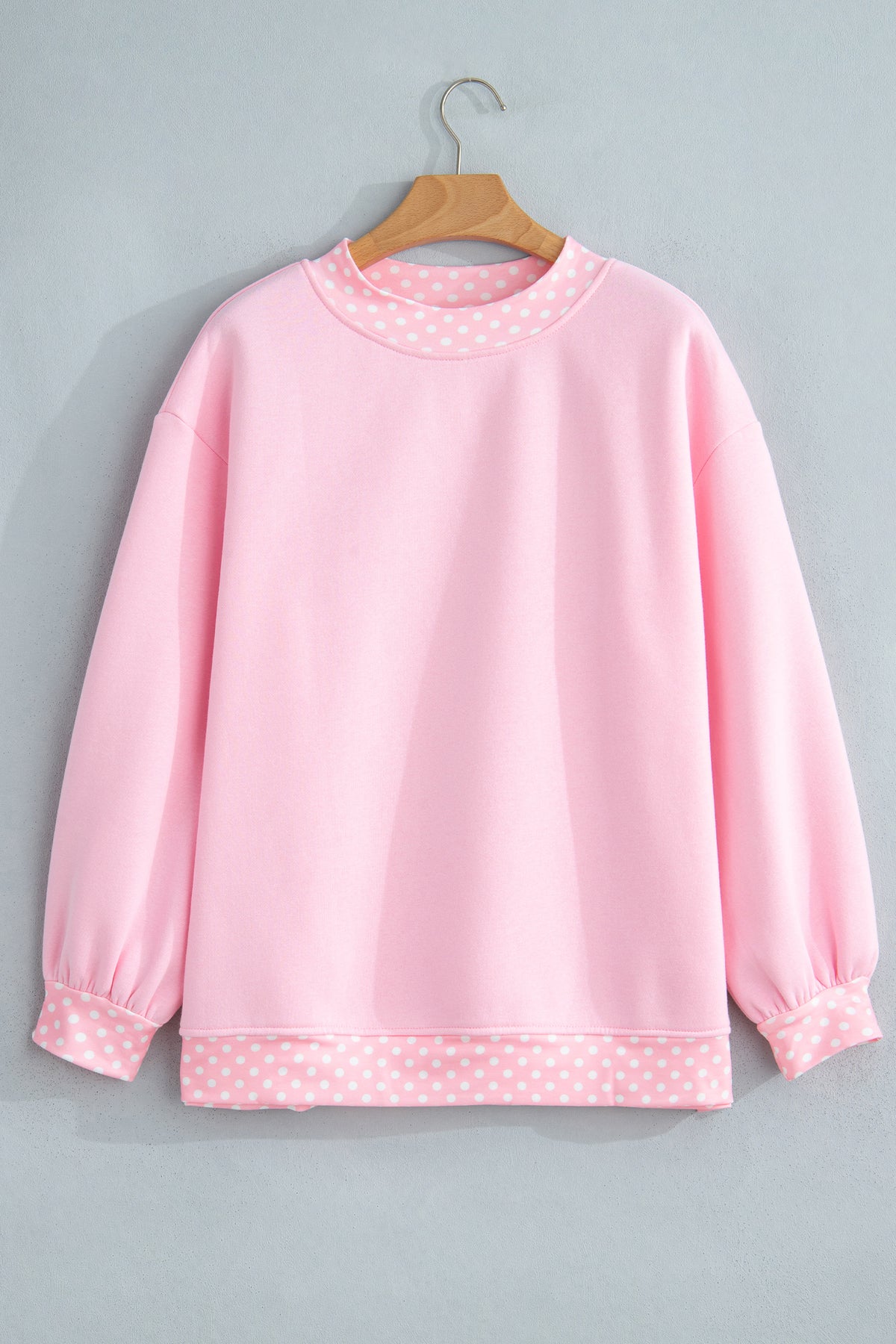 Pink Polka Dot Sweatshirt