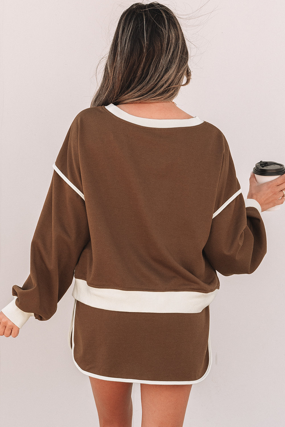 Color Contrast Skort Set