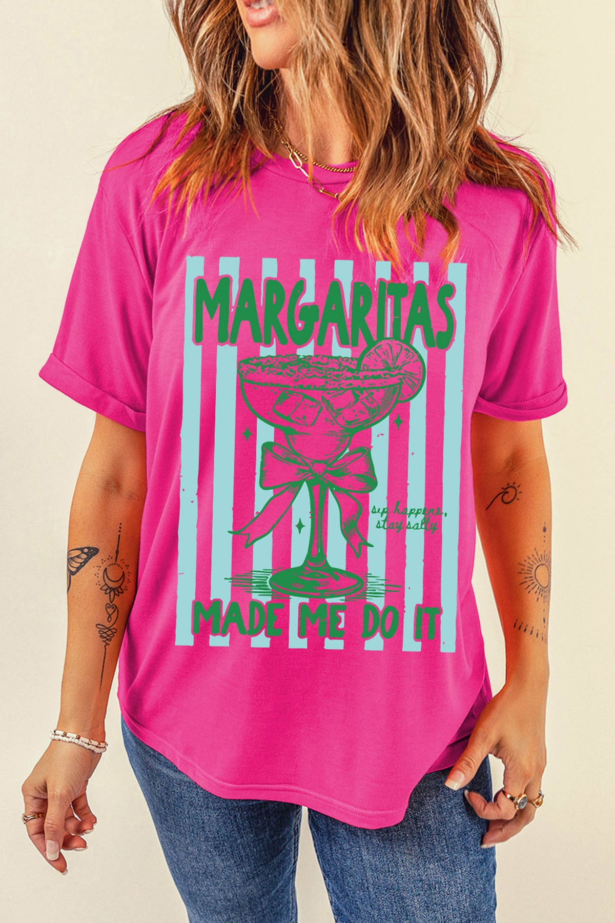 Margaritas Made Me Do It Graphic Shirt