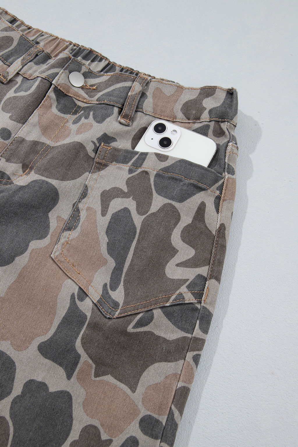 Multicolour Camouflage Shift Ankle Length Jeans