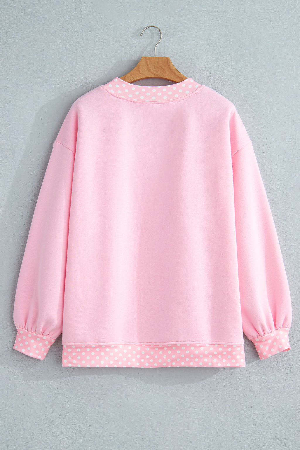 Pink Polka Dot Sweatshirt