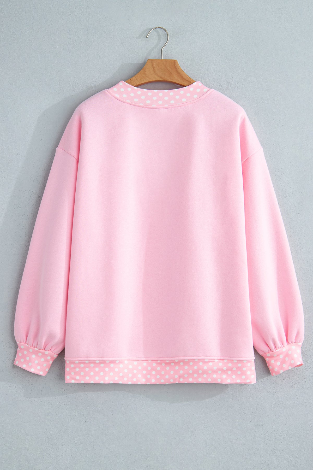 Pink Polka Dot Sweatshirt