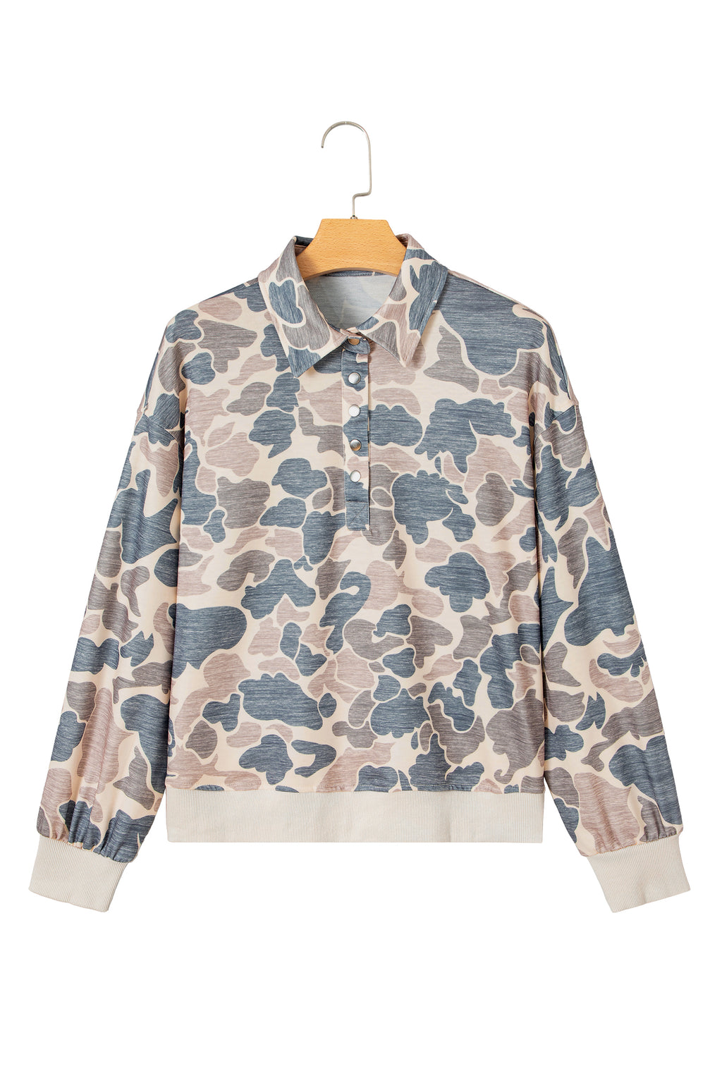 Casual Camouflage Pullover Sweatshirt