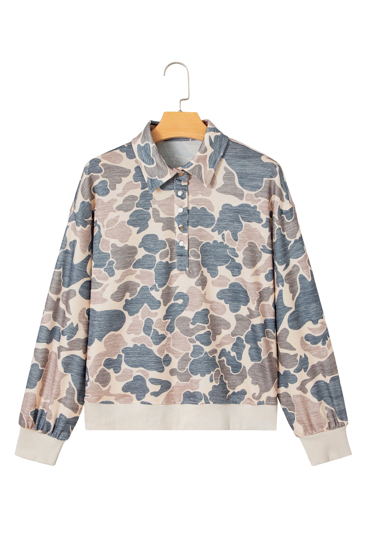 Casual Camouflage Pullover Sweatshirt